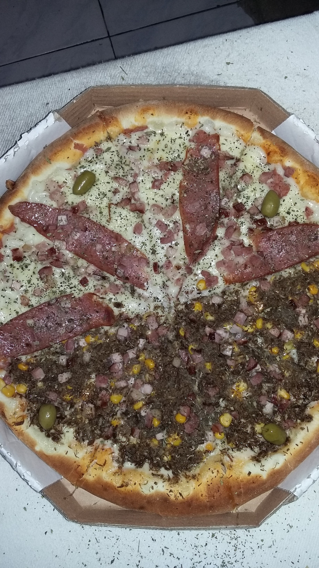 pizza, nordestina e calórica!!!!